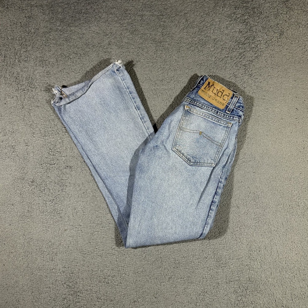 VTG Y2K Mudd Low Rise Blue Denim Flare Womens Boot Cut Jeans Size 5 #3799